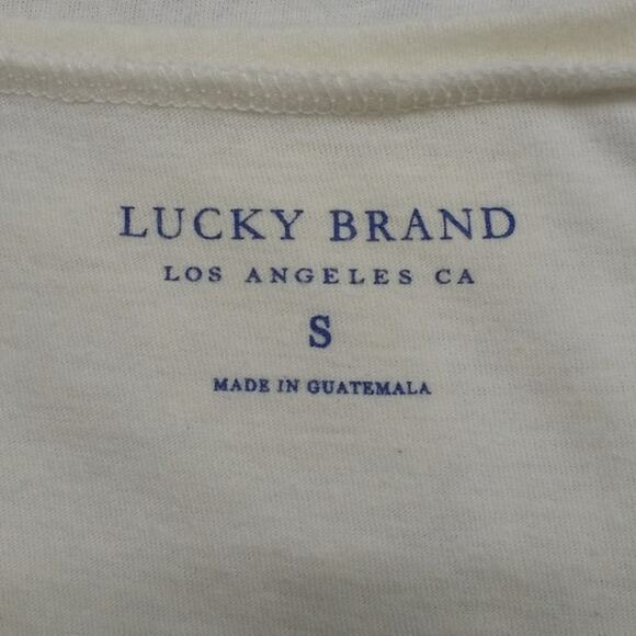 Lucky Brand Short Sleeve Hamsa Floral Graphic Tee - Picture 7 of 7